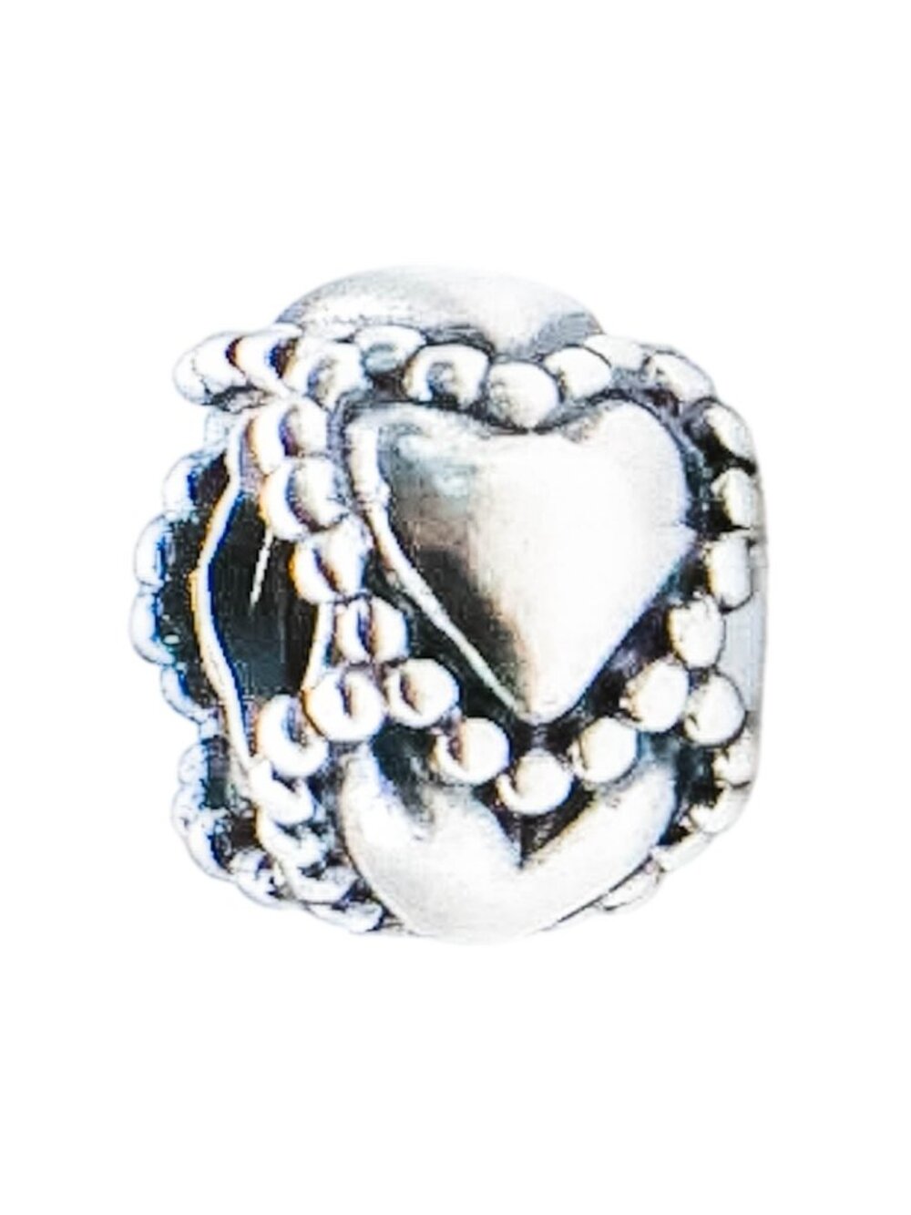 Pandora Retired Everlasting Love Hearts Sterling Silver Charm